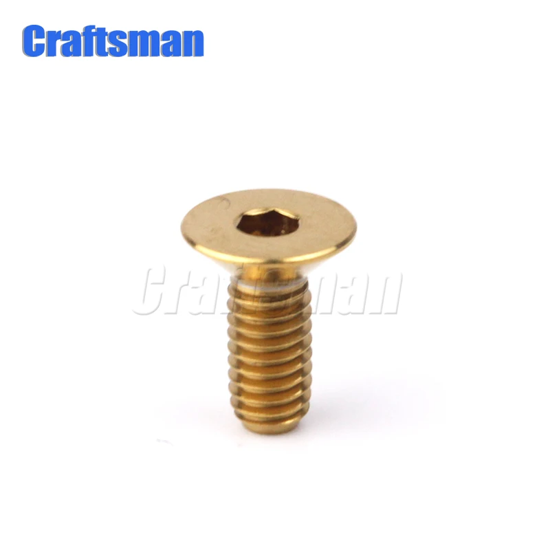 6pcs Titanium alloy M3 x 6//8//10//15mm Countersunk Hexagon Socket Head Screw Bolt