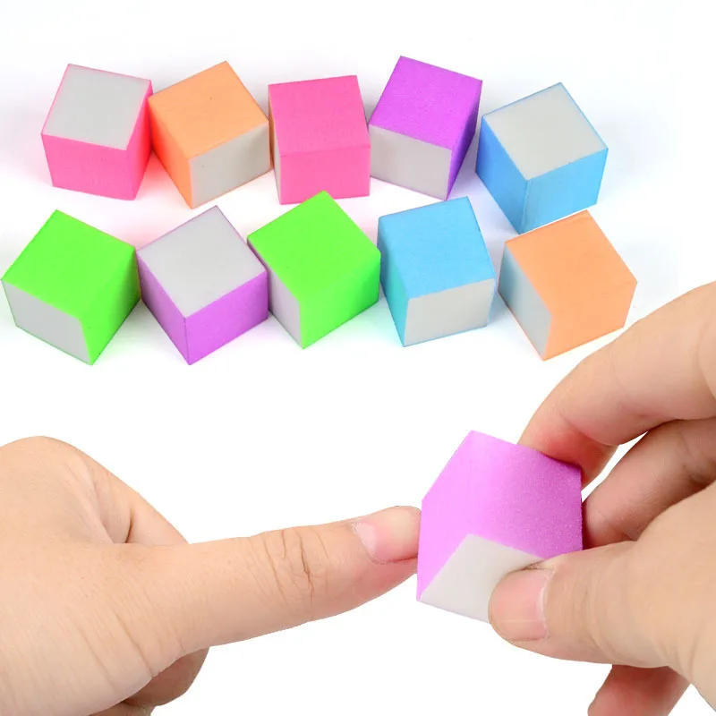 

10pcs Mini Nail Files Colorful Sanding Sponge Grinding Polishing Irregular Files Salon Buffer Block Nails Tips Tools Washable