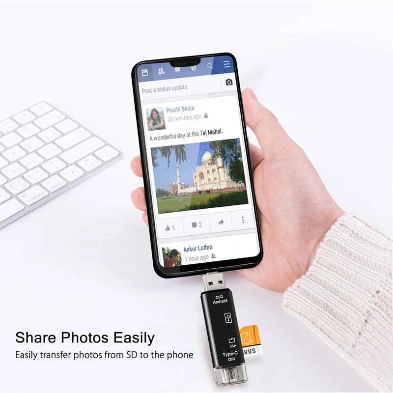 Natrberg USB палка считыватель Тип C Micro SD USB OTG карта адаптер 3 в 1 USB-C флэш-накопитель TF чтение для Android мобильного телефона ПК Mac Natrberg USB палка считыватель Тип C Micro SD USB OTG карта адаптер 3 в 1 USB-C флэш-накопитель TF чтение для Android мобильного телефона ПК Mac
