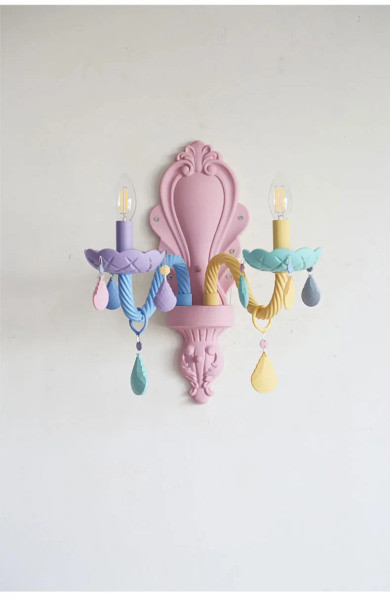 米度儿童房灯创意水晶壁灯现代简约彩色客厅电视墙壁灯北欧灯具-tmall_06