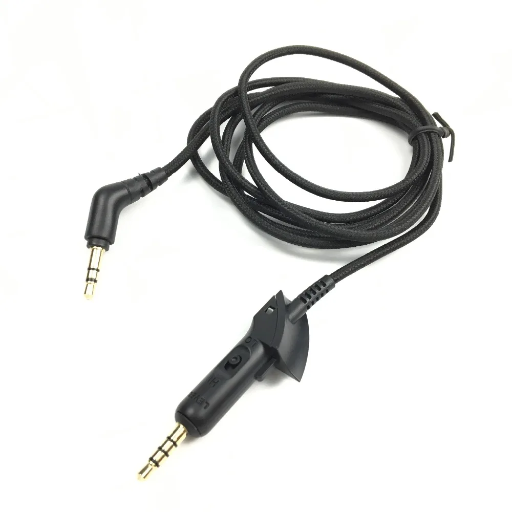 For Bose QC15 QC 15 QC2 Headphones Upgraded Replacement Audio Cable 5 Core 3 5mm Plug Silver Plated Cable Cords for iPhone MP3