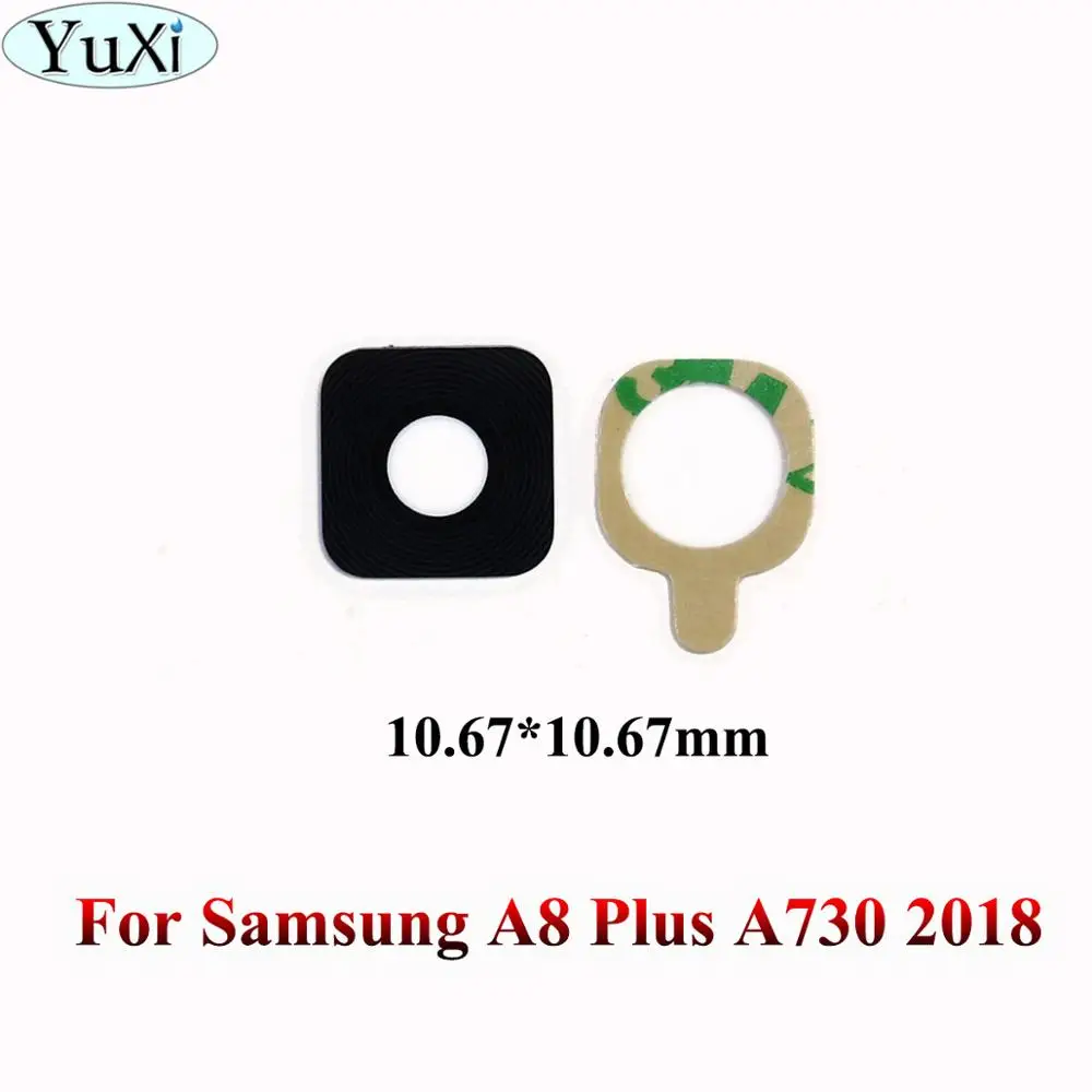 A8 Plus A730 2018 Юйси для samsung Galaxy A3 A5 A7 A310 A6 A8 плюс A8 A9 звезда C5 C7 C9 Pro Камера кольцо объектива Стекло+ Стикеры - Цвет: A8 Plus A730 2018