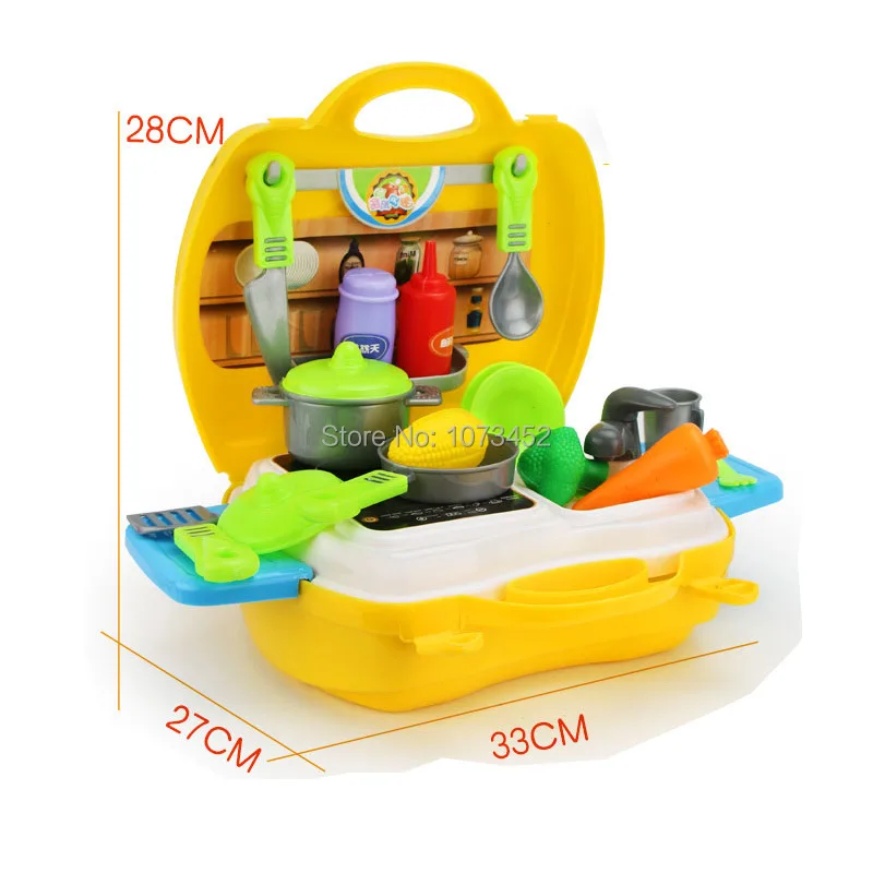 26 шт./компл. детский кухонный набор для приготовления пищи портативный шкаф дизайн pakage игровой дом игрушка набор для ролевых игр игрушка подарок для детей