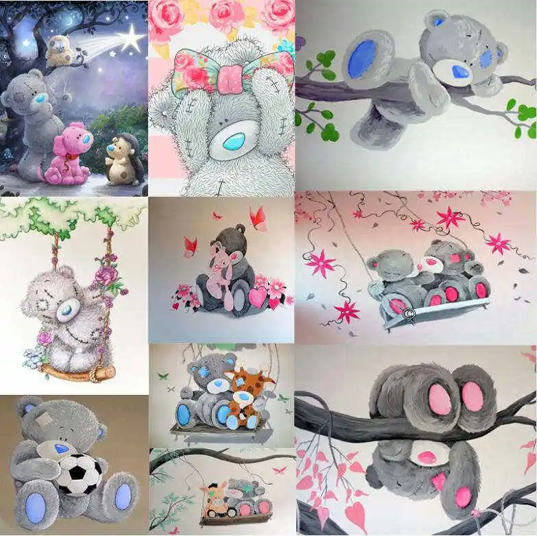 

New 5D Diamond Embroidery Full Set Cartoon Diamond Mosaic Cartoon Diamond Painting Beer 5D Daimond-painting Great Gift TO Kid