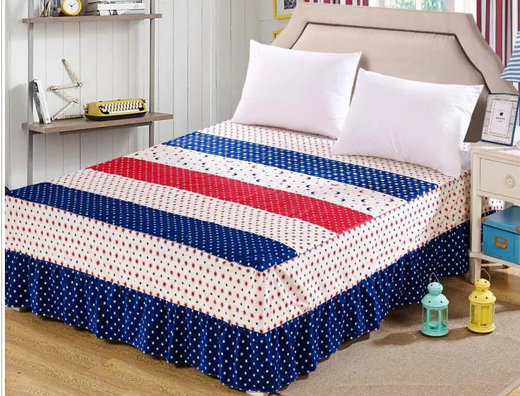 Twin full queen king size 100% cotton bed skirt with Elastic Bed Cover Bedspread Mattress cover 1PCS Bed Skirt Home Textiles