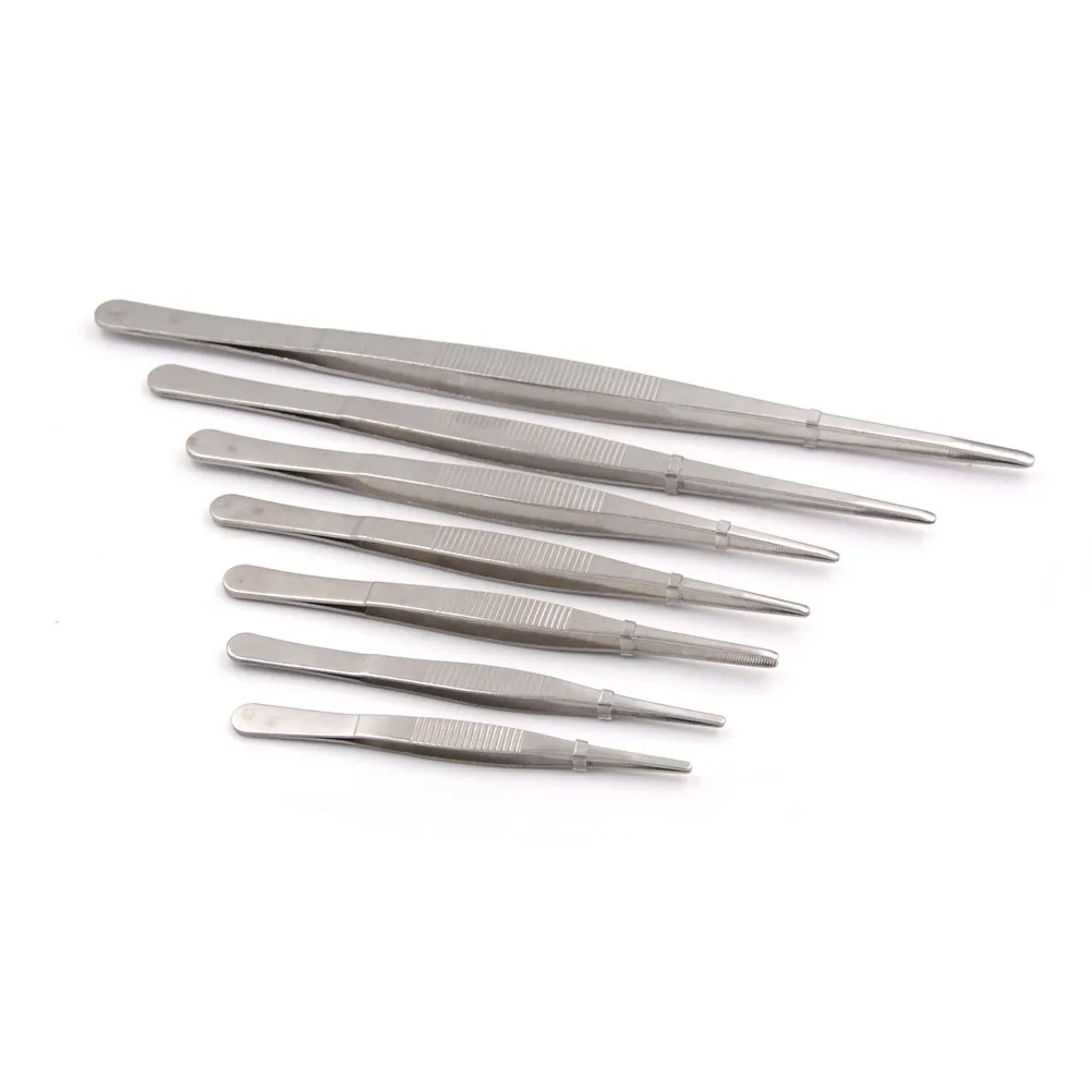 Buy 1pcs Stainless Steel Tweezers Medical Dental