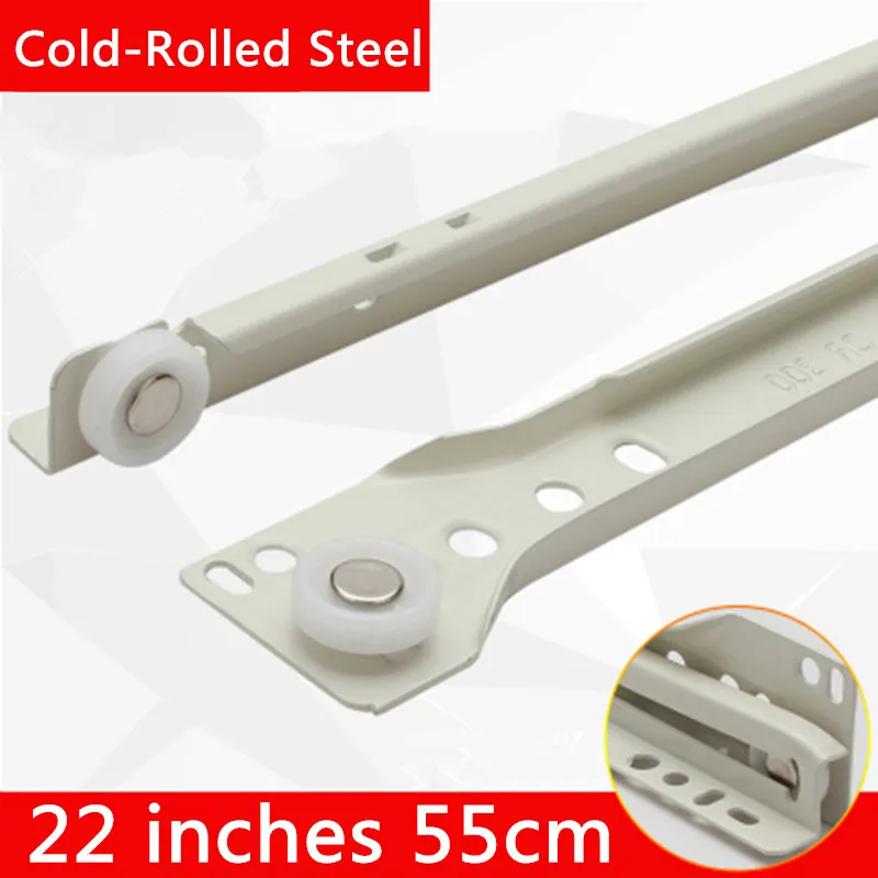 2 pairs 22 inches 55cm Knock-down Cold-Rolled Steel Two Sections Furniture Slide Drawer Track Slide Guide Rail accessories цена 2 pairs 22 inches 55cm Knock-down Cold-Rolled Steel Two Sections Furniture Slide Drawer Track Slide Guide Rail accessories цены онлайн