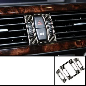 

lsrtw2017 carbon fiber car dashboard vent trims for bmw 5 series e60 520 530 535 528 523 540 2005 2006 2007 2008 2009 2010