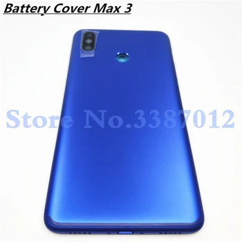 

New Original For Xiaomi Mi Max 3 Max3 Door Housing Back Battery Cover + Camera Flash Lens Replacement