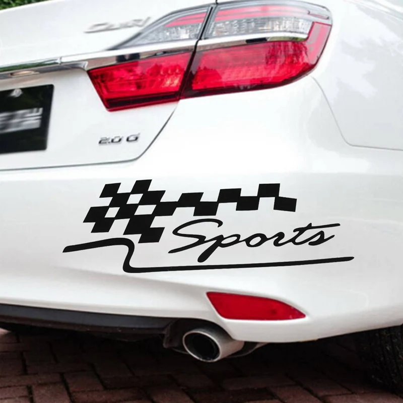 

1 Pcs Decal Racing Sports Flag Set Car Stickers Auto Motorcycle Reflective Vinyl Sticker Car Styling