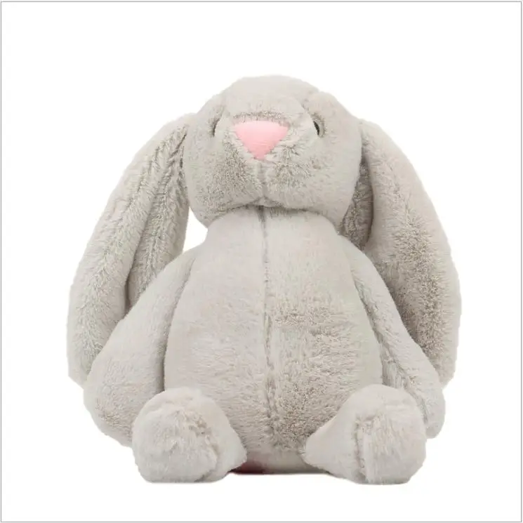 25-45 см большие уши Бонни кролик плюшевые игрушки фаршированный кролик, мягкие игрушки детские игрушки для сна подарки на день рождения для девочки - Цвет: Серый