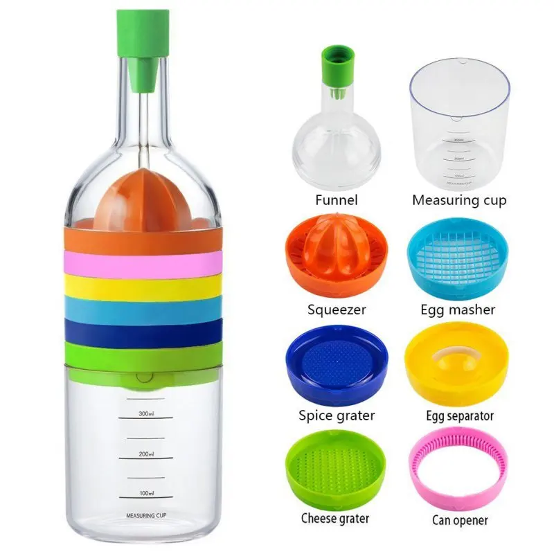 

Multi-Function Kitchen Appliances 8 Piece Tool Cup Kitchen Useful Gadget