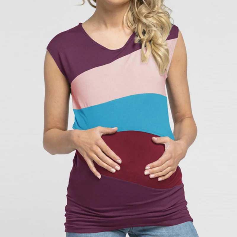 Летние футболки для беременных; повседневная одежда с коротким рукавом для беременных; забавная Одежда для беременных женщин; футболки; топы
