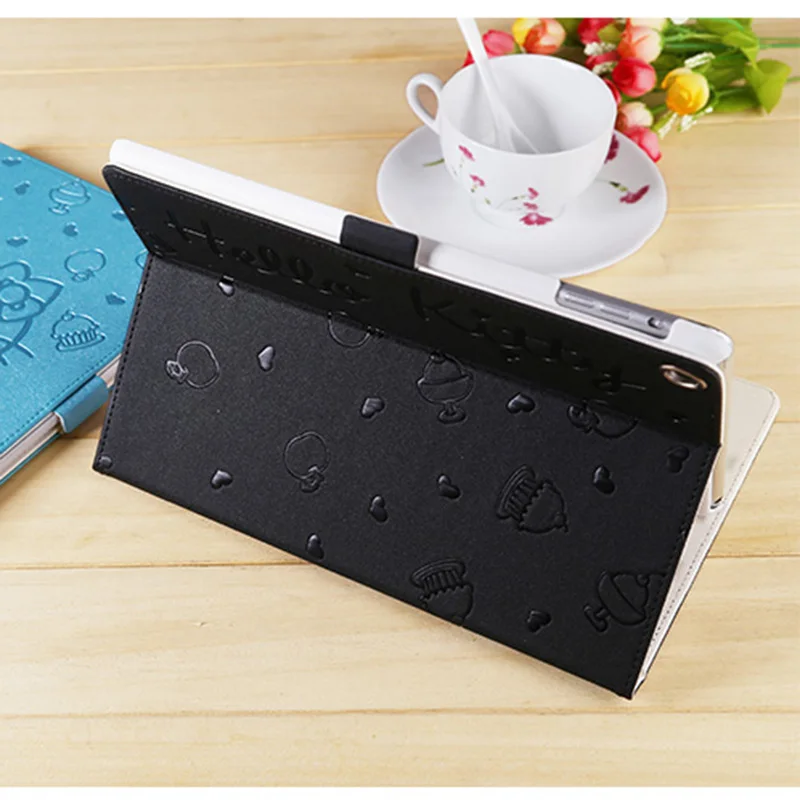 Estuches for Ipad Mini 1 2 3 Case Hello Kitty Embossing PU Leather Protective Smart Flip Stand Cover for Apple Gadget A1432 A148 Estuches for Ipad Mini 1 2 3 Case Hello Kitty Embossing PU Leather Protective Smart Flip Stand Cover for Apple Gadget A1432 A148