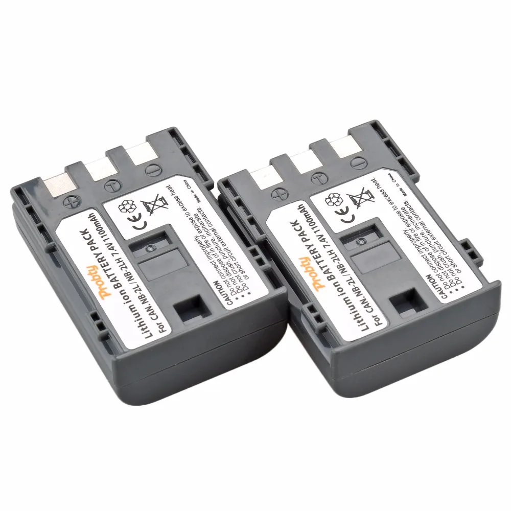 Probty 2Pcs NB 2L NB 2L NB 2LH NB2L NB2LH Camera Battery For Canon 350D