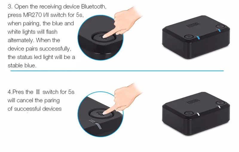 August MR270 Wireless Bluetooth Transmitter aptX Low Latency