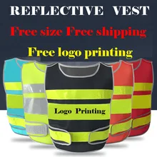 Настраиваемые отражающей кристаллическая решетка строительство безопасности дорожного движения сетки жилет с печать логотипа
