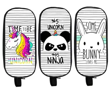 

Cute Unicorn / Panda / Bunny Cosmetic Cases Pencil Holder Kids Stationary Bags Boys Girls School Supplies Cases Pencil Bags Gift