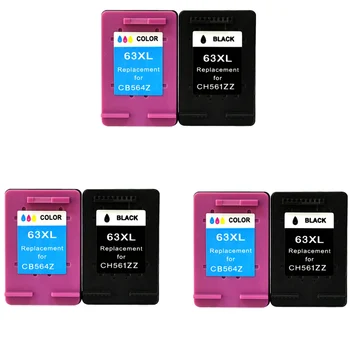 

6 pcs For HP 63 63XL Ink Cartridges For HP Deskjet 2130 1112 2132 3630 Officejet 3830 4650 4652 Printer Cartridge For HP 63XL