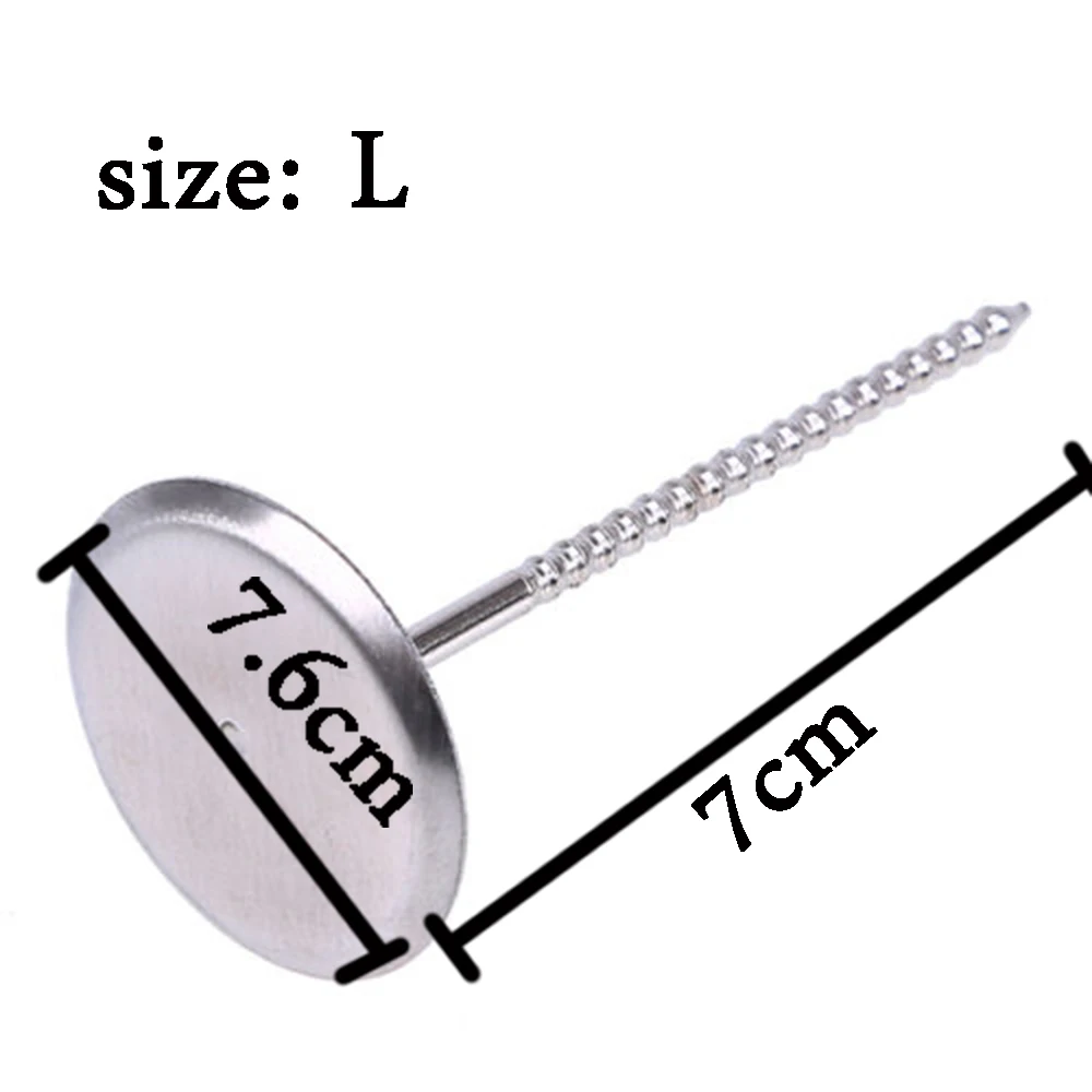 1 шт/3 шт нержавеющая сталь торт кекс стенд глазурь крем Кондитерские инструменты для украшения торта игла для цветка ногтей выпечки инструменты - Цвет: L