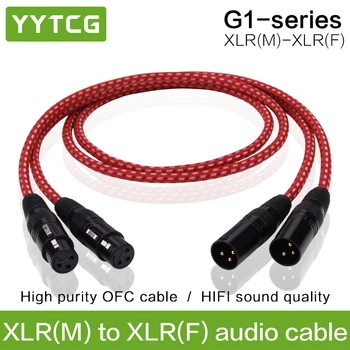

YYTCG 1 Pair Hifi XLR Cable High quailty 3 Pin 2 XLR Male to 2 XLR Female audio cable 1m 2m 3m 5m