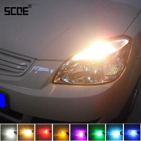 

SCOE Car Styling 2x6SMD LED Front Side Maker Front Width Clearance Light Bulb Source For Kia Optima Rio Rio5 2013 Eight Colours