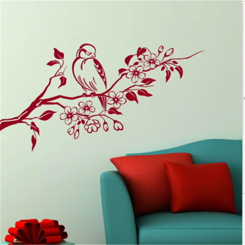 

Tree & Bird Wall Sticker Decal Art Transfer Graphic Stencil Vinyl Home Home Wall Decorative Art Livingroom Wall Decals