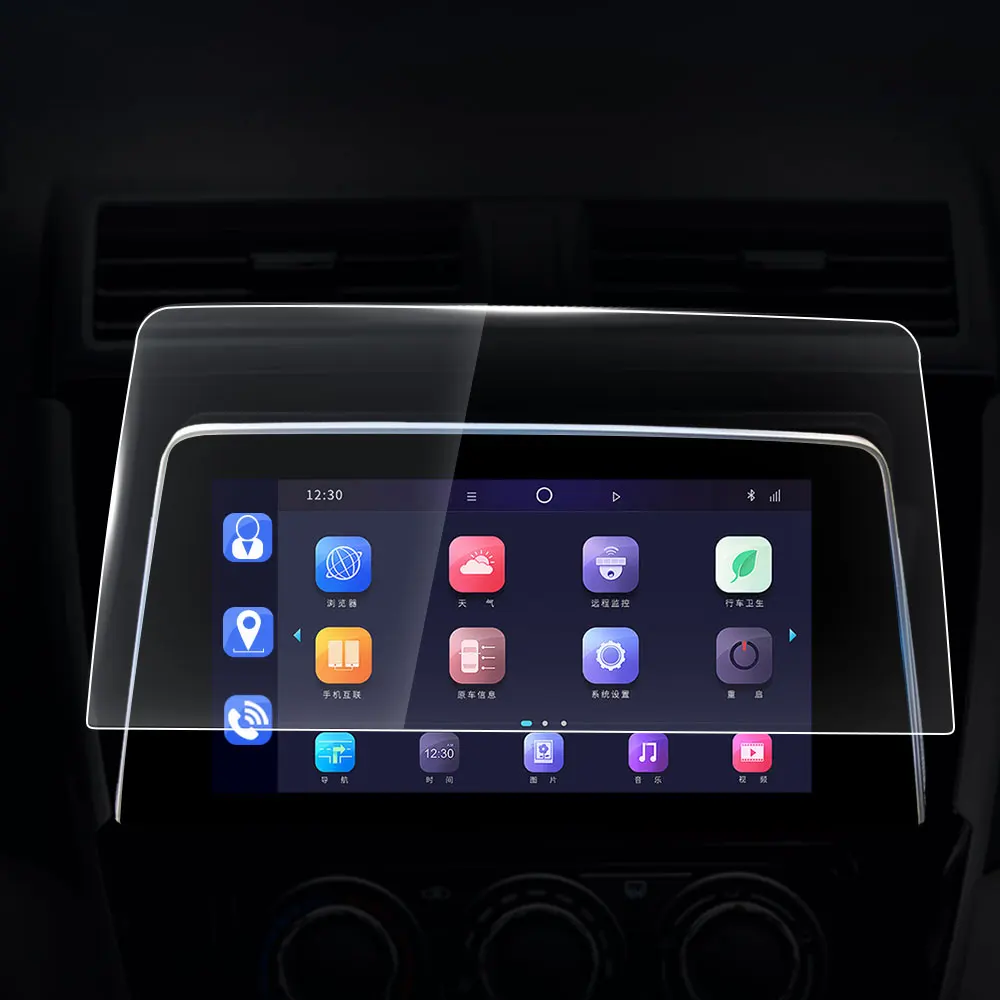 

8inch GPS Navigation Screen Steel Protective Film Car LCD Control Screen Sticker For Peugeot 3008 4008 5008 2017 2018