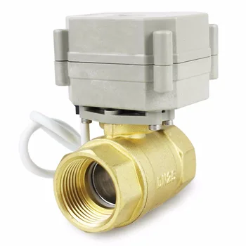 

New 2 Way 1" DN25 12V/24VDC 110V/220VAC Brass Normally Closed/Position Feedback Motorized Electrical Ball Valve