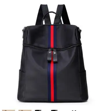 

2018 travel backpack female college wind nylon Oxford cloth backpacks female student bag