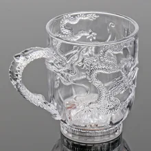 Автоматический СВЕТОДИОДНЫЙ мигающий светильник с изображением дракона, цветной мигающий светильник, чашка для виски, пивная, светящаяся чашка, Индуктивная Радужная, вечерние, барный инструмент