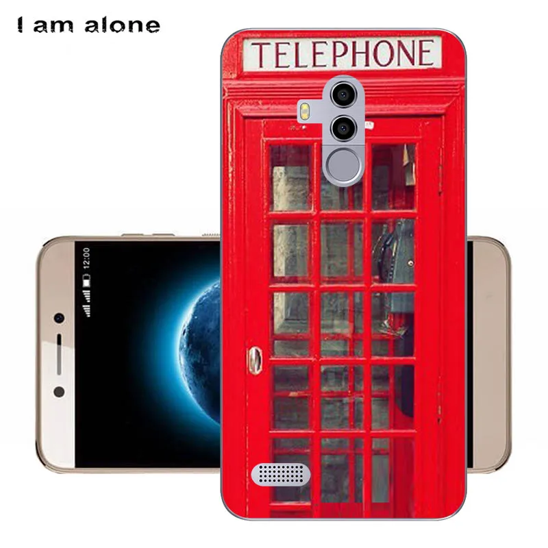Чехол для телефона I am alone для Leagoo T8s 5,5 дюйма, мягкий ТПУ мобильный Модный чехол с мультяшным принтом для Leagoo T8s, сумки