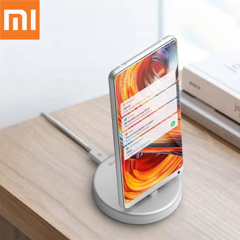 

Original Xiaomi Panki type-c Wireless Charger with phone stand 18W Fast Wireless Charging pad for Samsung Huawei 1.2m Cable H19