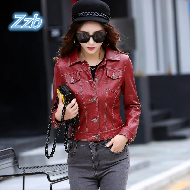 

Classic Hip hop style leather Jacket breakdancing Street Leather Coat Punk motorcycle zipper wine red Green Black Leather Jacket
