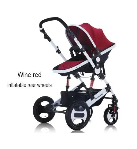 Dragon baby детская коляска, Dragon baby 2 в 1, коляска трансформер - Цвет: Burgundy