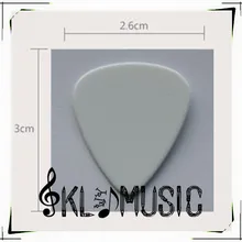 Celluloid чистый белый гитарный выбор, белые медиаторы для гитары, материал многоцветной печати