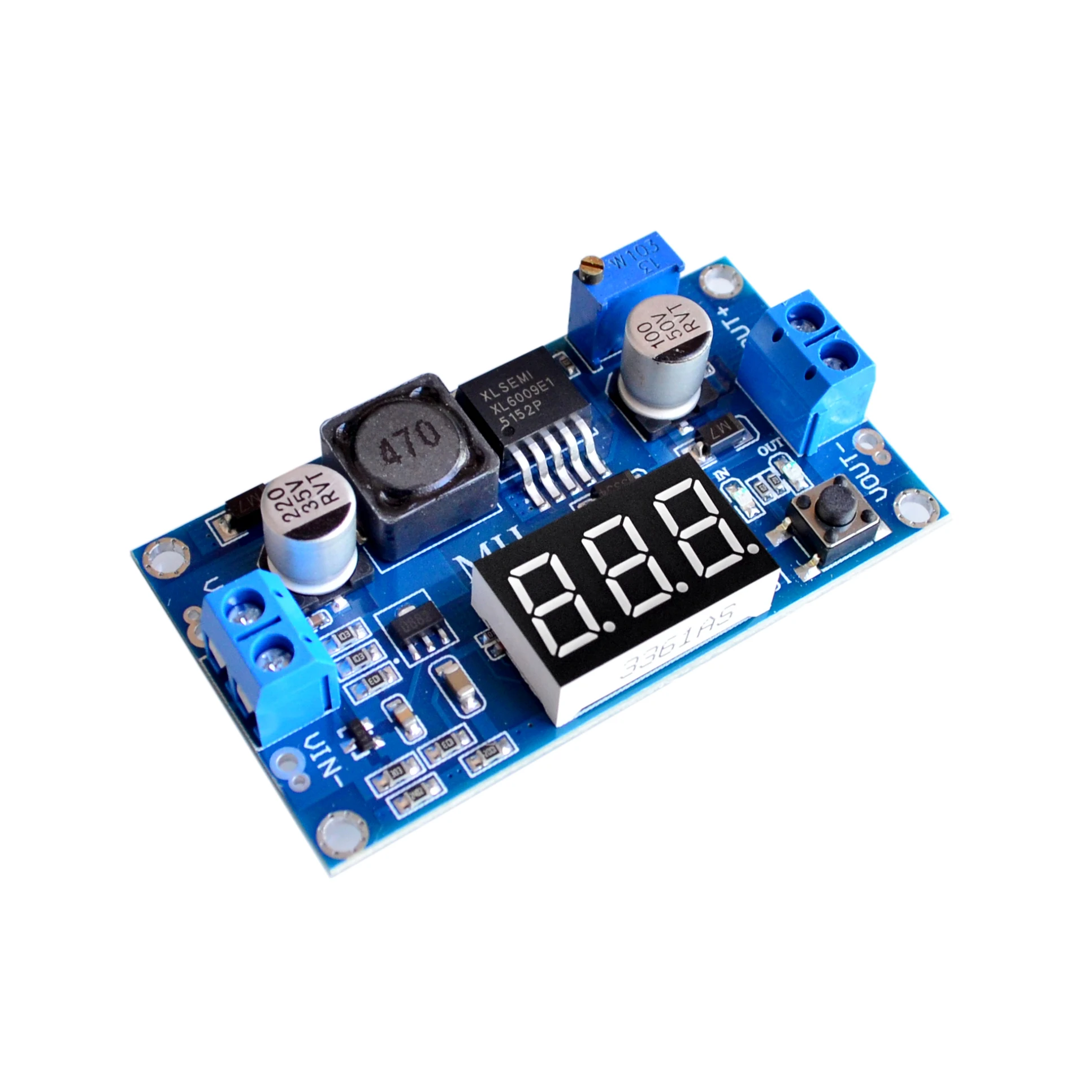 

XL6009 Boost Step-up Module Power Supply LED Voltmeter Adjustable boost module with digital voltage meter display