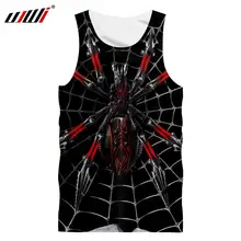 UJWI дропшиппинг танки черные для мужчин крутой принт паук веб 3D танк Топ человек хип хоп Singlets Homme Фитнес майка без рукавов 5XL