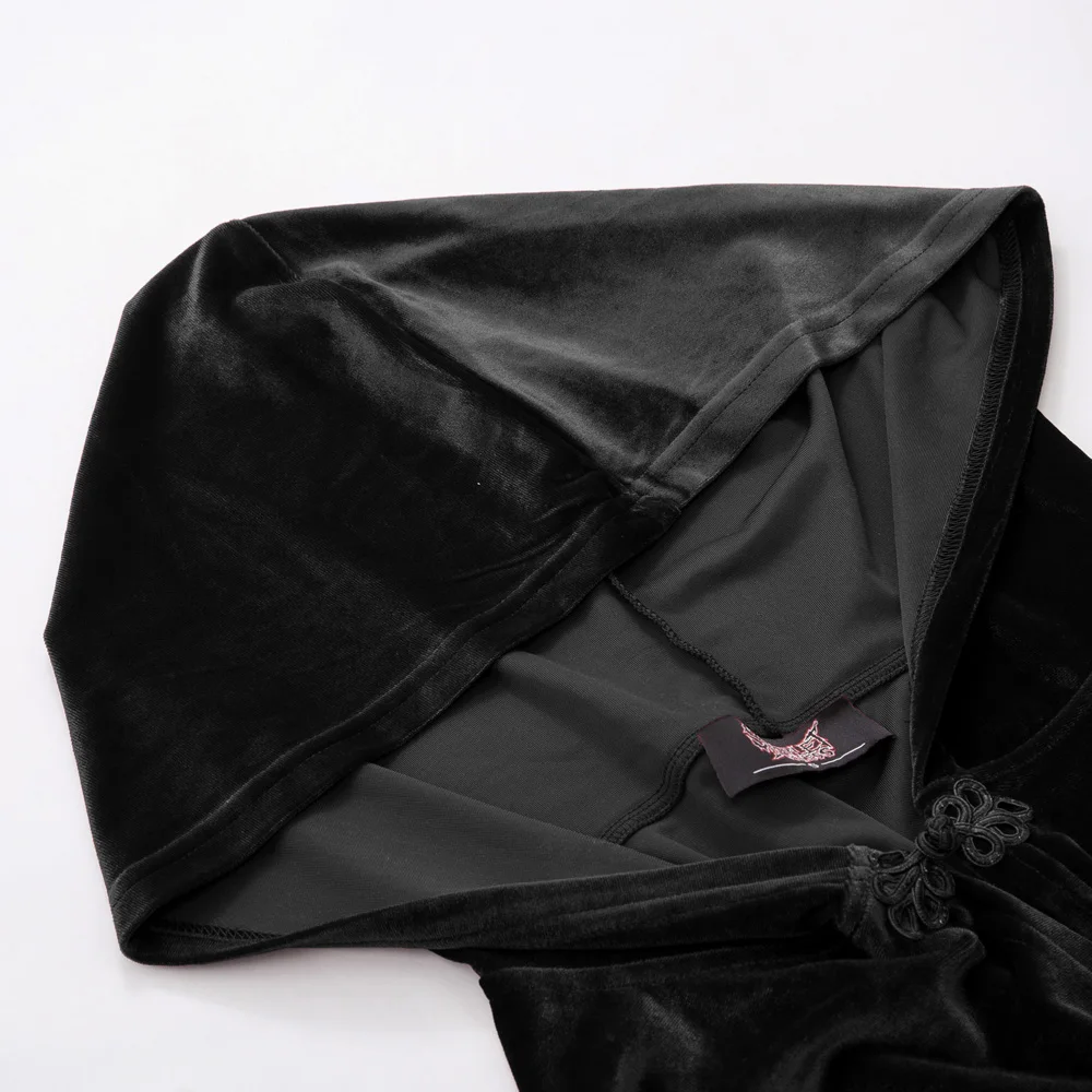 Женское Болеро средневековый Викторианский Ренессанс стимпанк лягушка Кнопка бархатный плащ с капюшоном накидка для свадьбы Вечерние