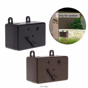 

Dog Repeller Anti Barking Device Outdoors Ultrasonic Repellers Control Training Portable Pet Supplies Brown/Black