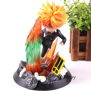 

Anime One Piece Sanji Action Figure Vinsmoke Sanji GK Statue Sanji Figure PVC Black Leg Statue Collectible Model Toy