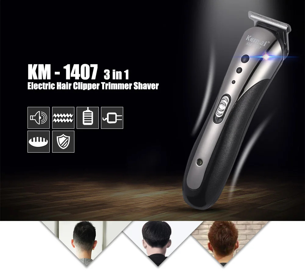 kemei 1407 change head