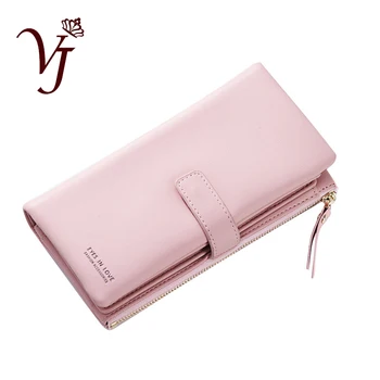 

High Quality Women Long Wallet Large Capacity Zipper Cell Phone Pocket Ladies Purse Multi-card Holder Female Clutch Cartera