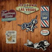 Неправильный стиль США тенты Винтаж Оловянная табличка Бар Паб Дом Кафе Ресторан Настенный декор ретро металл художественный плакат