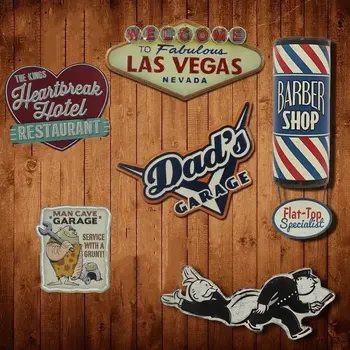 

Irregular USA STYLE shade Vintage Tin Sign plaque Bar pub home House Cafe Restaurant Wall Decor Retro Metal Art Poster