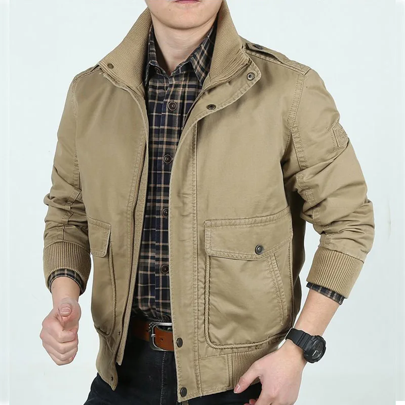 Buy Handsome Men's Clothing 2018 New Jacket Men Army Green Military Jackets for