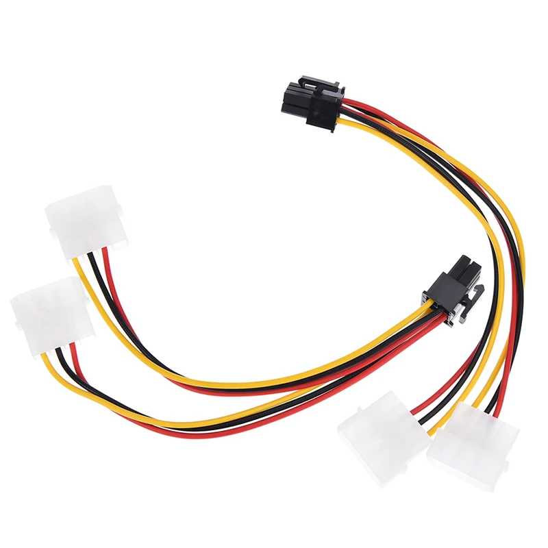 2 предмета в комплекте Графика видеокарта 4Pin для 6Pin 6P 4P передачи PCI E провода