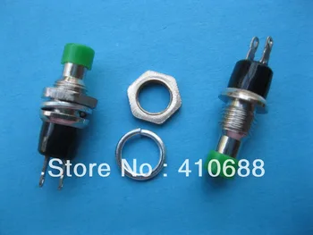 

200 pcs Green Cap SPST Mini Push Button Momentary Switch 125V/6A 250V/3A