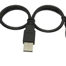 USB2.0 мужской от одного до двух муфтовый стыковочный usb для зарядки и синхронизации данных кабель-удлинитель 30 см