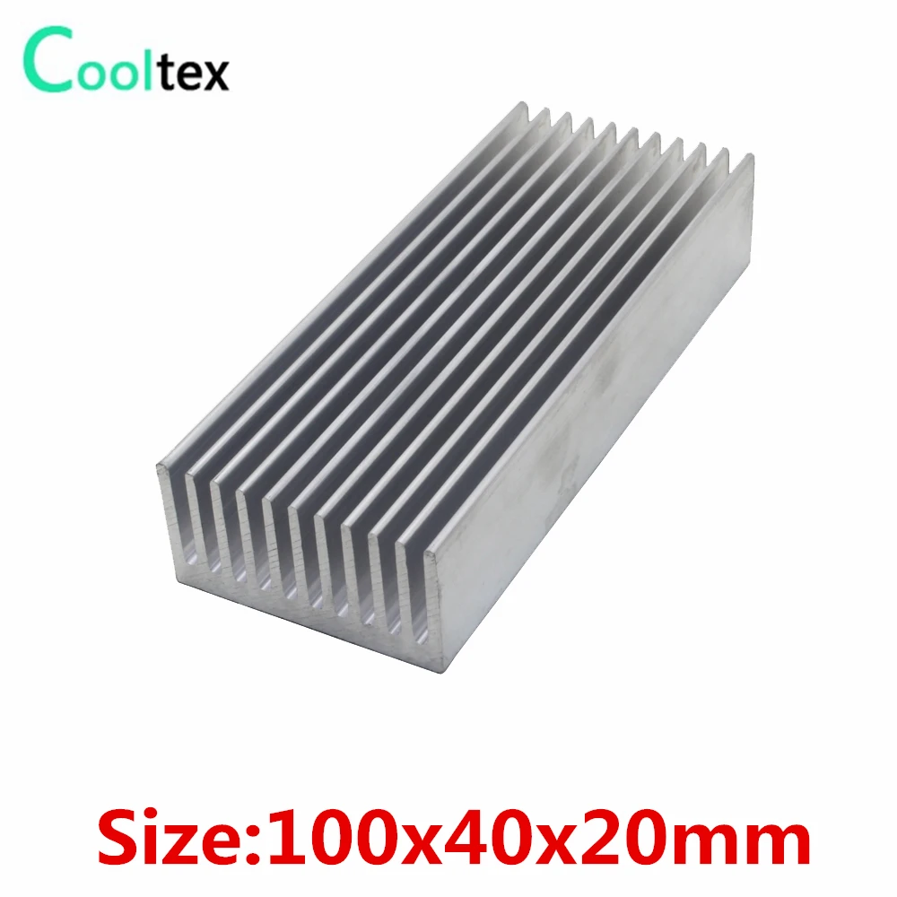 100x40x20mm Aluminum Heatsink Heat Sink For Electronic Chip Led Ic